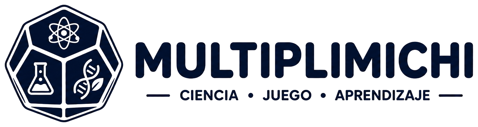 Logotipo Multiplimichi — Ciencia · Juego · Aprendizaje