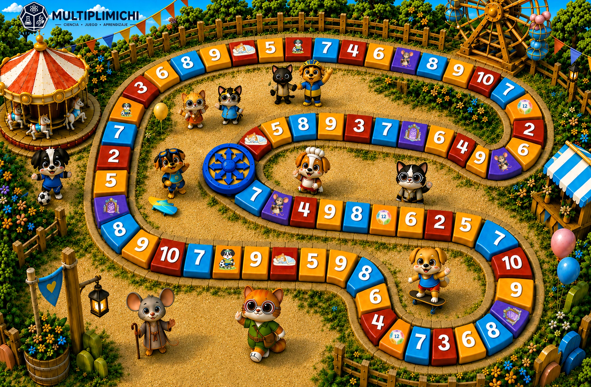 El recorrido completo del juego de mesa Multiplimichi